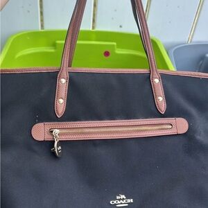 Coach Black and Tan Shoulder Bag